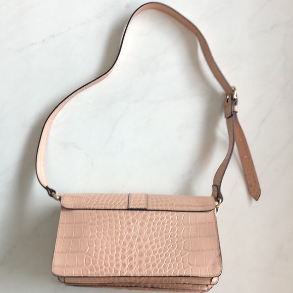 & Other Stories Croc Embossed Shoulder Bag - Picture 2 of 4